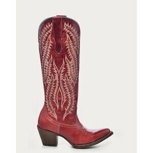 Corral Boots Womens 9 Red 15” Tall Top J Toe Western Boots E1318